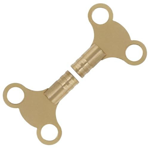 GTSE 2 Stück Heizungsentlüftungsschlüssel, Heizkörper Entlüftungsschlüssel zum entlüften, starker Messingschlüssel für alle Heizkörper geeigne