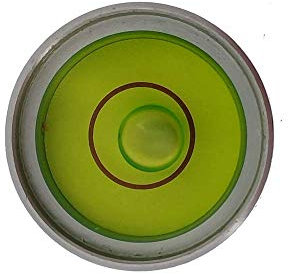 UMEI Livella orizzontale universale in metallo, livello dell'acqua, livella a bolla rotonda, disponibile in diverse misure (20 x 14 mm (verde)) (21 x 13 mm)