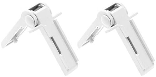 VHEUHZ 2X Cerniera della Porta per congelatore, Cerniera del vano congelatore del Frigorifero Compatibile con Dometic Frigorifero Congelatore Caravan Camper (Bianco)