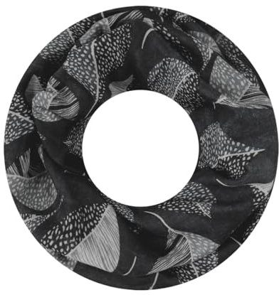 Majea Damen Loop Schal Schlauchschal Halstuch (880023) (schwarz 12)