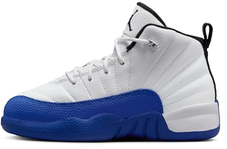 Jordan Little Kid's 12 Retro 'Blueberry' (151186 140), Weiß/Schwarz-Game Royal, 2 Little Kid