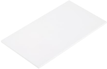 QUARKZMAN ABS plastplatta 18 cm x 10 cm x 0,08 tum ABS styrolplattor för konstruktion av modeller gör-det-själv hantverkspanel vit