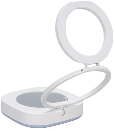 Oreilet Magnetisk Selfie-ljus, Fällbar Telefonljus med Spegel, 3200K-8500K, Typ C Laddningsbar, Idealisk för Fotografering, Videoinspelning, Konferens, Vlog, Smink