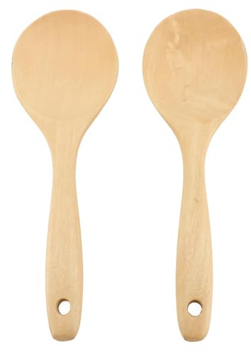 Juego de cucharadas de cucharada de madera que no es una cocina de madera para cocinar para cocinar