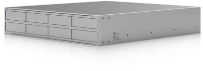 Sistema NAS Ubiquiti UNAS-PRO-8 Baías 2,5 tum/3,5 tum 16 GB RAM Cinza
