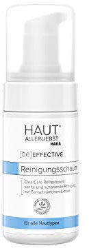 HAKA Reinigungsschaum Gesicht, 100 ml Pump-Flasche, sanft & porentief reinigend, entzündungshemmende Gesichtsreinigung, entfernt Unreinheiten & Make-up, für jeden Hauttyp, vegan