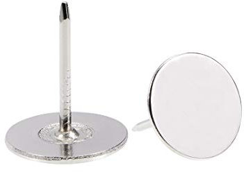 sourcing map 20Stk.Polsternagel 19mmx23mm Flachkopf Möbelnägel Silber