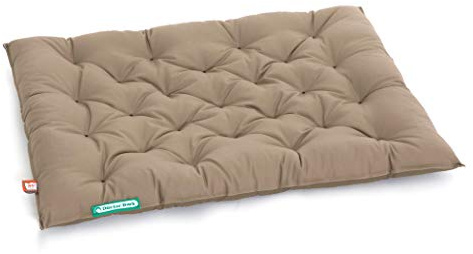 Doctor Bark Hundkudde Urban – ortopedisk hundsäng – tvättbar upp till 95 °C – robust inomhus – utomhus hundmadrass – tillverkad i Tyskland (XXL – 100 x 80 cm, guldbrun)