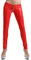 MISS NOIR Wetlook Sexy Leggings mit 4-Wege-Reißverschluss Damen Clubwear (Rot, XXL/3XL)