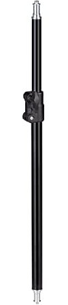 Walimex pro ausziehbare Mittelsäule für Lampenstative, Bodenstative, Studio-Blitze UVM. I Höhe stufenlos einstellbar von 45 bis 80cm I bodenlos I belastbar bis 3kg I 5/8 Spigot mit 3/8 & 1/4 Zoll