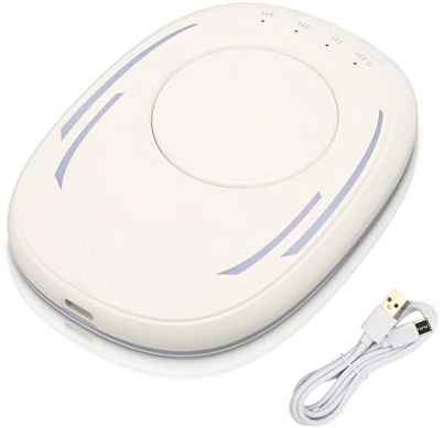 Mouse Mover, Oupptäckbar USB Noiseless Mouse Jiggler Andas, Plug and Play Portable Jump Switch-knapp Musshaker med LED-ljus för Att Hålla den Bärbara Datorn Aktiv (Vit)