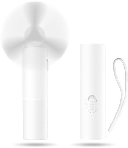 Kukiwhy Handventilator Tragbarer Mini Ventilator klein Ventilatoren 20+ Stunde USB Ventilator Akku Aufladbar Faltbal Hand Ventilatoren Für Reisen Büro Zuhause Draußen Geschenke für Frauen Männer