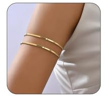 Auiremrti Minimalistische Armmanschette,Offene Armband,Elegante Manschette,Runde Armreifen, stapelbare Geometrische Schmuckstücke für Frauen und Männer
