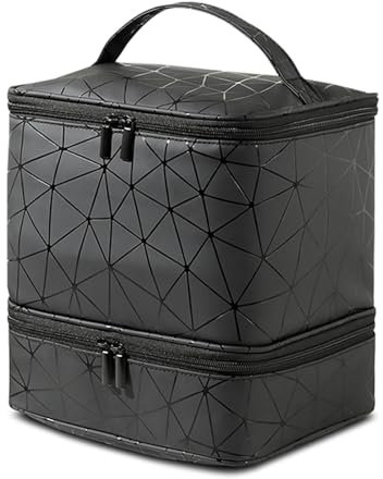 UZSUZZ Borsa Porta Smalti da Viaggio - Organizer Impermeabile Per Unghie e Lampada Portatile