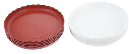 Toyvian 10pièces Plateaux pour Pots De Fleurs Ronds Bacs à Eau De Jardinage Supports pour Plantes Pot Facile à Installer Protecteur