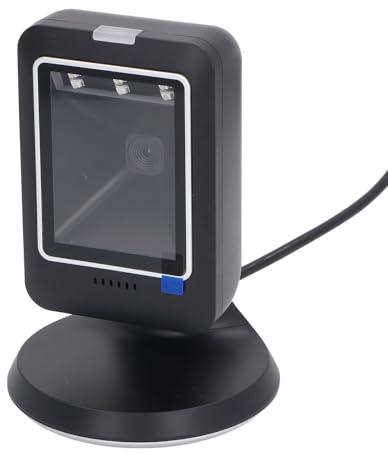 YWBL-WH Streckkodsläsare, 2D Bordsläsare med Autoavkänning, Handsfree för
