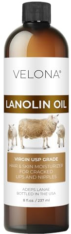 velona Lanolin Oil - 8 fl oz, Cold Pressed, Refined, USP Grade