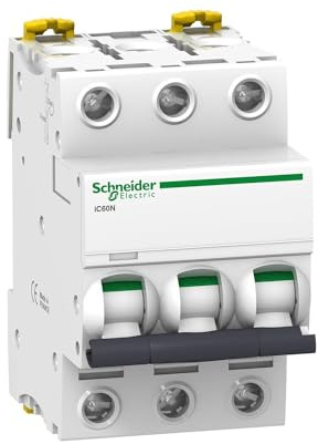 Schneider Electric a9 °F74350 IC60 N disjoncteur, acti9, 3p, 50 A, courbure C, 50/60 HZ, Blanc