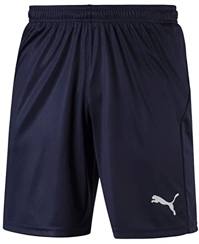 PUMA Men's Liga Core Training Shorts, Peacoat-puma White, S UK