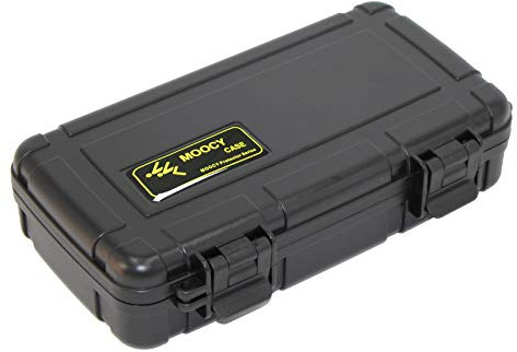 MOOCY 8 Small Hard Case with Pluck Foam Insert, 8.6 x 4.9 x 1.9 Inch - Watertight Padded Plastic Box Protect Tools,and Glass Testing Equipment