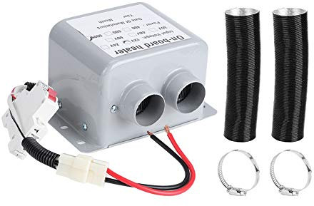 Akozon Riscaldatore per Auto Parabrezza Sbrinatore in Vetro Mist Elimina 2 Prese d'Aria 5s Riscaldamento rapido 12V 800W per Camion per Auto