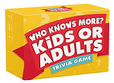 Who Knows More? Kids or Adults, The Ultimate Trivia Game for Kids, Teens and Adults - A Fun Family Party Game