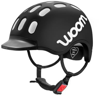 woom Kinderhelm, Größe S (50–53 cm), Schwarz