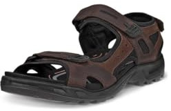 ECCO Men's Yucatan Sport Sandal, MOCHA/MOCHA NUBUCK, 10-10.5