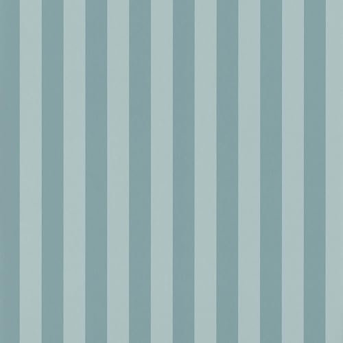 Erismann Abode Heritage 05551-43 Papier peint Motif rayures Bleu canard