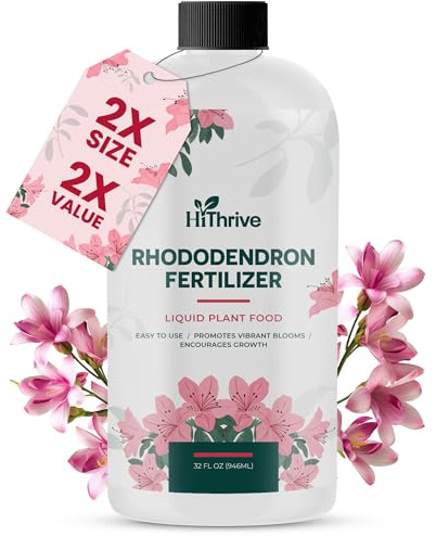 32oz Rhododendron Plant Food – Makes 32 Gallons of Rhododendron Fertilizer for Rhododendrons, Plant Fertilizer for Vibrant Blooms, Greener Leaves & Healthy Growth, Nutrient-Rich Flower Food
