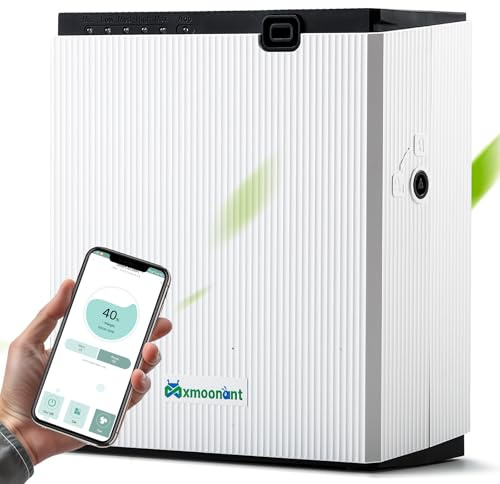 Mxmoonant Macchina dell'aria del profumo per la casa 800ML, controllo app diffusore di aromi, diffusore di oli essenziali senz'acqua per casa, centro commerciale, ufficio, spa, hall dell'hotel