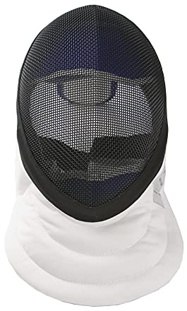 LEONARK Máscara de Espada de esgrima CE 350N Mascarilla de Grado Nacional certificada - Equipo de protección de esgrima (Black, M)