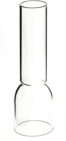 Heinze Glaszylinder Kosmos transparent, Höhe 160 mm, Durchmesser unten 41 mm, für Petroleumlampen KUBUS, TUBUS, Wood und andere Lampen