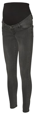 Mama.Licious VMMTANYA MR S Piping Jeans VI207 GA Noos, Jeans da Donna, Dark Grey Denim, XL