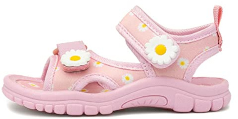 Walkright Calista Girls Pink Daisy Print Sandal - Size 6 Child UK - Pink