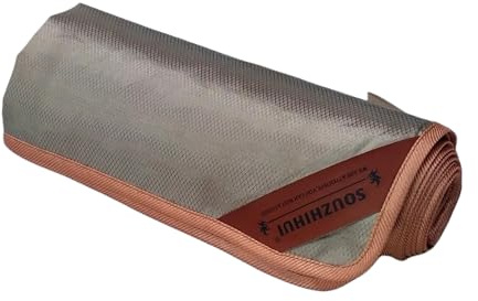 Bluetooth GPS Signal Jammer,WiFi Router Generator Blocker Cover,Military Grade Shield Fabric Faraday Cage from Rf RFID,Home Defense Blanket for Phone Laptop (silver55l x 55 w)