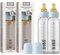 BIBS Baby Glass Bottle. Lot de 2. Anti-colique. Embout rond en latex de caoutchouc naturel. Favorise l’allaitement naturel, Complete Set - 225 ml (Pack of 2), Baby Blue
