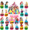 31pcs Princess Cake Toppers For Girls Princess Birthday Cake Decorations Birthday Party Supplies Decorations