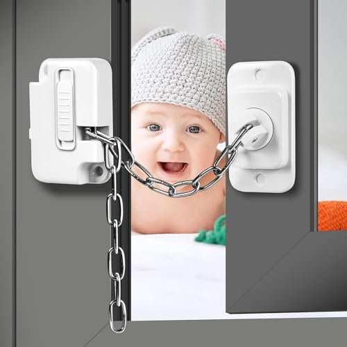 VidFair 2PCS Window Locks for Upvc Windows, Self Adhesive Window Restrictor Locks for Child Pets Safety Protect, Adjustable Window Lock No Drilling for Metal, Wooden, Sliding Window Door Cabinets Lock