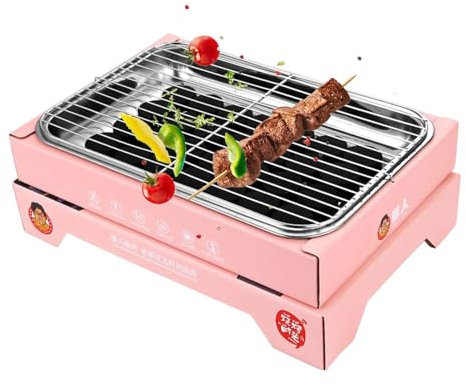 Barbecue au charbon de bois portable - Barbecue au charbon de bois jetable - Accessoire de camping compact - Barbecue au charbon de bois jetable portable pour la maison, le barbecue, le camping en