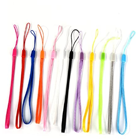 CHICAMPERA da Polso in Nylon e Colore 100 Pezzi Struttura Robusta e Lunghezza Adeguata per Trasportare Oggetti Portatili Colore per Telefono per Chiavi e Portachiavi