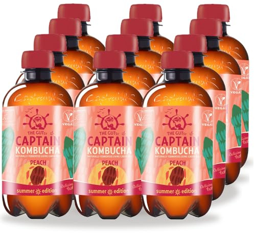 EKO Captain Kombucha Breskev 12 x 400ml