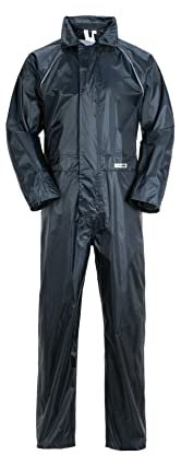 Planam Herren Outdoor Regen Aqua Regenoverall Marine Modell 1448 Größe L