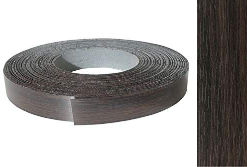 Kantenumleimer Melamin 22mm x 10m mit Schmelzkleber Eiche Wenge, mokka Dekor