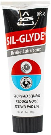 AGS Automotive Solutions SIL-Glyde Brake Lubricant – 8 oz Tube, Heat Resistant, Rust & Corrosion Protection, Moisture-Proof Brake Grease