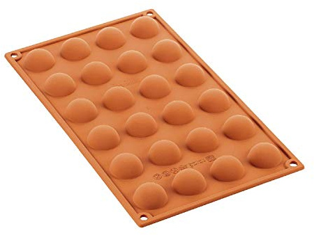 Silikomart Mould Half-Sphere, Orange, 30mm