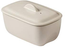 Pyrex Curves Terrina Rettangolare, Ceramica, Crema