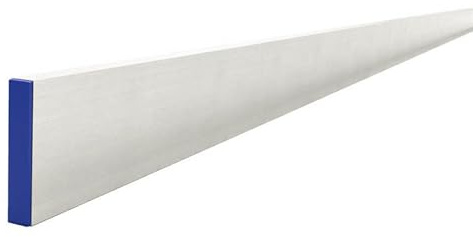 Bon Reinforced Aluminum H Screed – 3/4 in. x 4 in. x 8 ft. with Center Rib and Replaceable End Caps – Heavy-Duty Screeding Tool for Large Concrete Pours