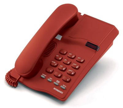 Interquartz 9330K Gemini Basic Telephone - Red