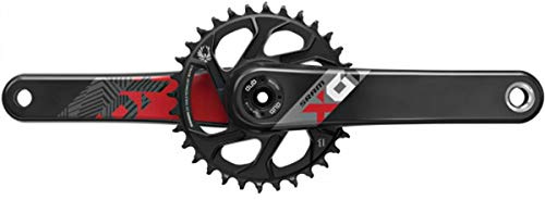 SRAM Unisex – Adult's X01 Eagle Crankset, Black/red, 170mm, 30T, Fatbike 4 Variante